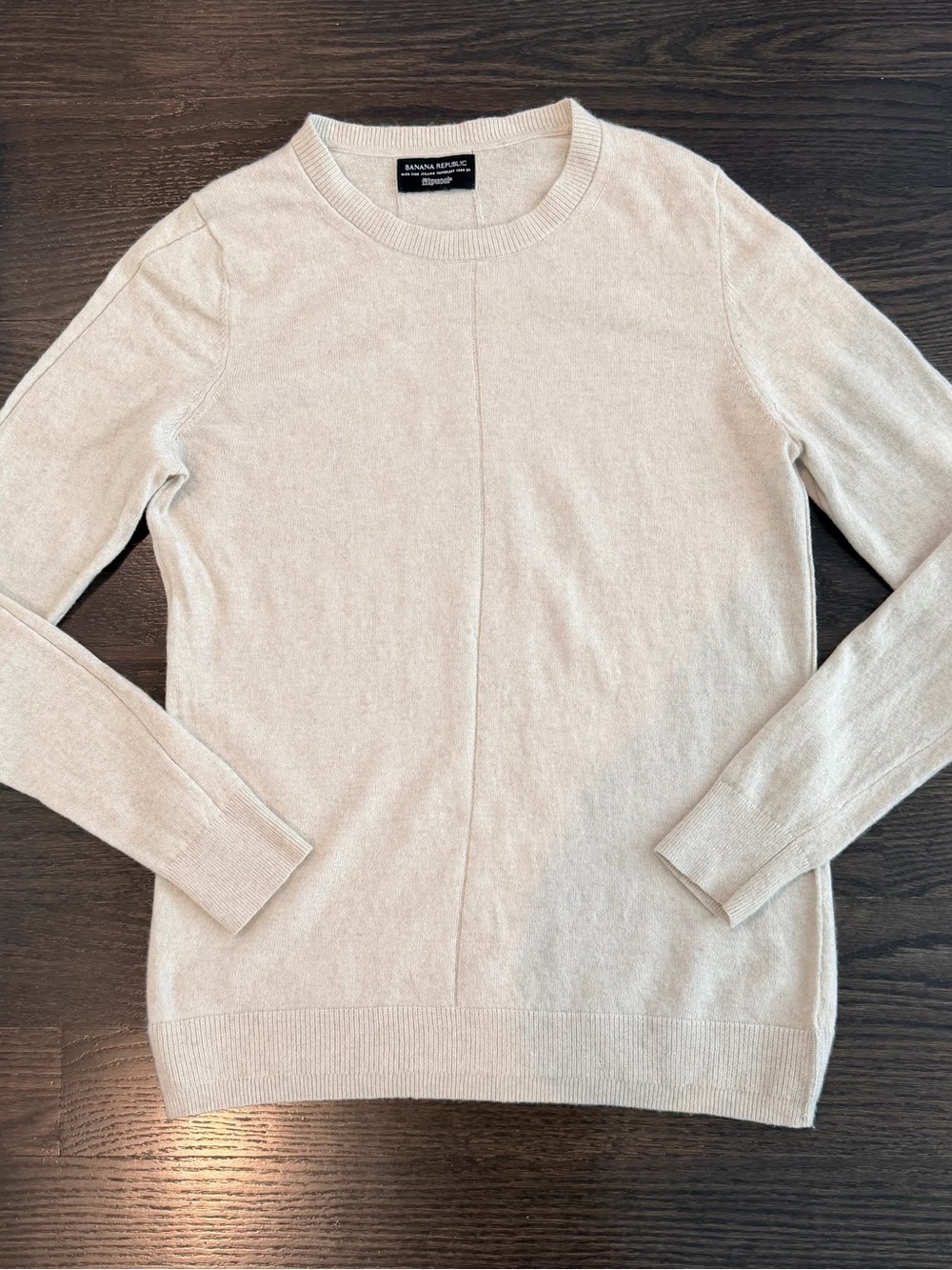 Banana Republic Light Cream Crewneck Sweater